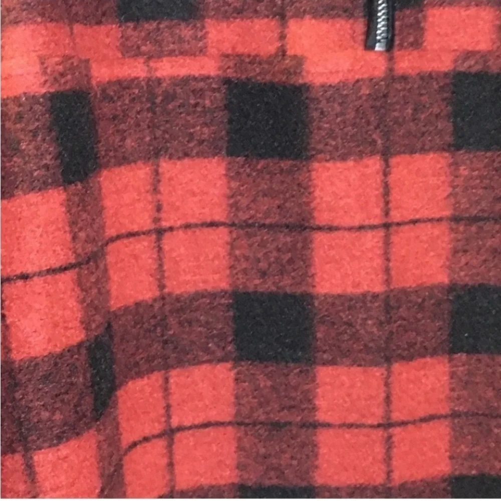 Outdoor Western Rancher Plaid 1/4 Zip Pullover John Wayne Stock & Supply L